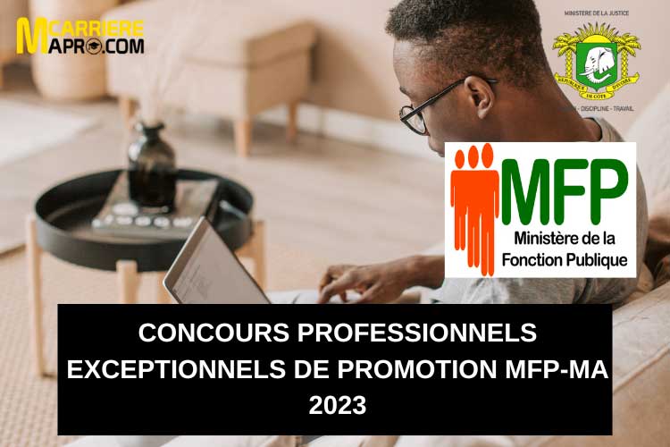 Concours Professionnels Exceptionnels de Promotion MFP-MA 2023
