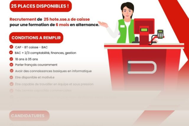 Auchan Recrute 25 Hôtesses de Caisse