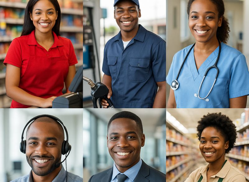 Jeune professionnel travaillant dans un métier sans diplôme en Côte d’Ivoire