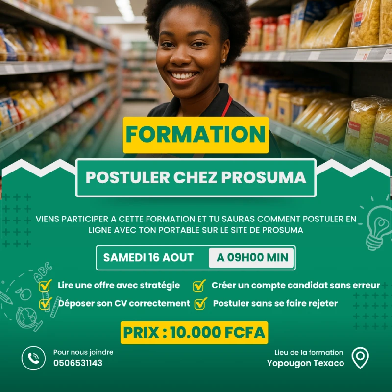 Formation : Postuler chez PROSUMA – Maîtrisez la candidature en ligne