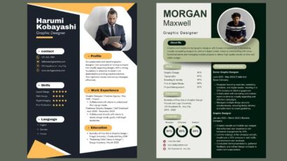 Exemple de CV moderne professionnel d’un jeune candidat en Côte d’Ivoire.