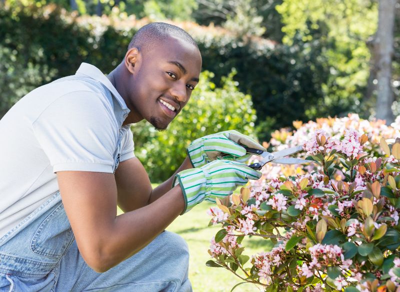 agents paysagistes en formation pratique à Agboville.