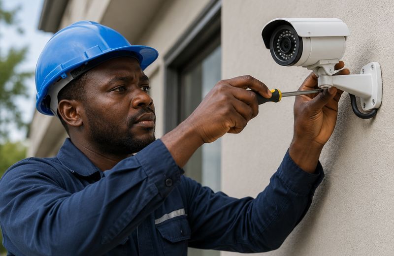 installation caméra de surveillance