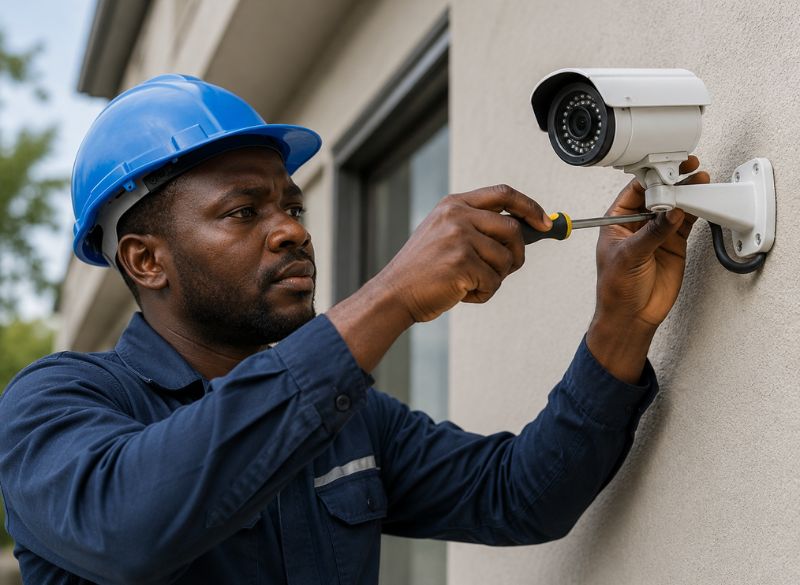 installation caméra de surveillance